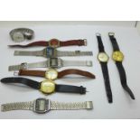 Wristwatches including Sekonda and digital