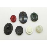 Seven early seal stones