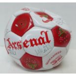 An Arsenal signed football, circa 1990