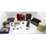 A 1930's collection of doll's house furniture