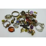 Vintage jewellery parts to be used for spares or repair