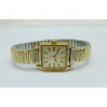 A lady's 9ct gold cased Tissot wristwatch