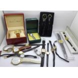 Lady's and gentlemen's wristwatches, including Danbury Mint