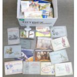 A collection of Brooke Bond tea card albums, loose cards and nine Wills cigarette cards albums