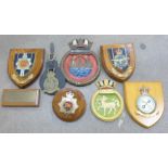 Seven military plaques including RAF