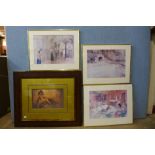 Four Russell Flint prints