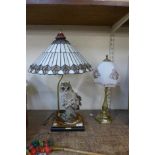 Two table lamps