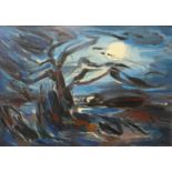 Peter Humphrey, abstract, acrylic, 70 x 100cms, framed