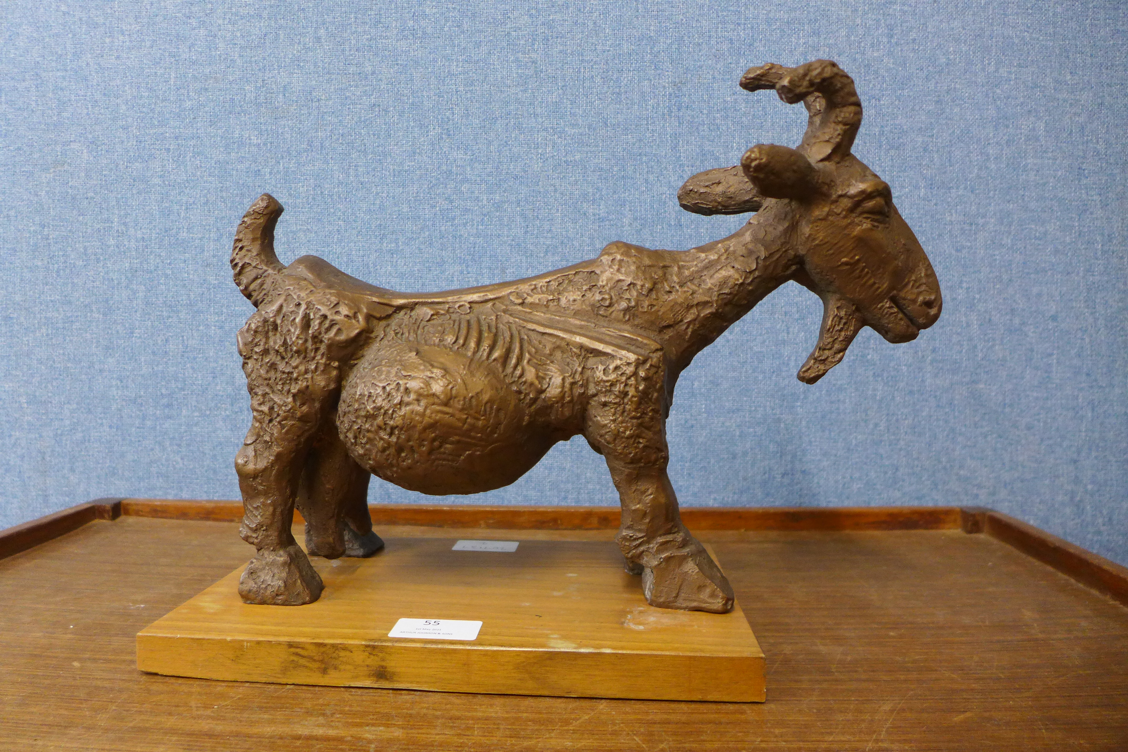 After Pablo Picasso, The She-Goat, an Austin Productions bronze effect model on stand, 28cms h