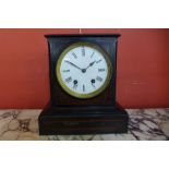 A 19th Century French Egyptian Revival Belge noir mantel clock