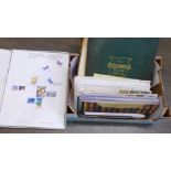 Stamps, albums, presentation packs, year book (Canada 1988), covers, etc.