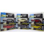 Six Classic Car Model Collection die-cast vehicles, boxed