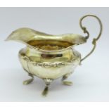 A silver cream jug, London 1900, Edward Barnard & Sons Ltd., 79g