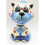 Lorna Bailey Pottery - ?Tad the Cat?, 13cm, signed on the base
