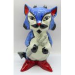 Lorna Bailey Pottery - ?Devil the Cat?, 15cm, signed on the base