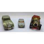 A Corgi Toys Chitty Chitty Bang Bang and two other die-cast model vehicles