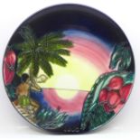 A Moorcroft Year 2000 plate, Birth of Light, limited edition, number 808 of 2000, boxed