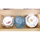 A collection of fruit bowls including glass and china **PLEASE NOTE THIS LOT IS NOT ELIGIBLE FOR