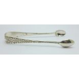 A pair of silver sugar bows, J. Round & Sons, Sheffield 1896, 26g