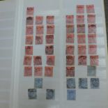 Stamps; GB mint and used, duplicated stock in stockbook