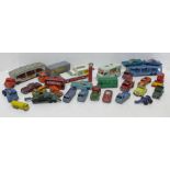 Die-cast model vehicles including Lesney and Matchbox