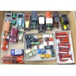 Lesney die-cast Models of Yesteryear, Routemaster buses, cars, etc.