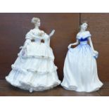 Two Royal Doulton figures; Charlotte 1997 and Shall I Compare Thee, 1999, (limited edition) both