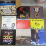 Twenty-four mixed LP records, 1980's/1990's including ELO, Culture Club and Ultravox