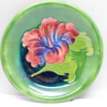 A Moorcroft hibiscus dish, 19cm