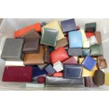 A collection of vintage and other jewellery boxes