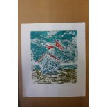 A signed Pamela Guille artists proof print, Polar Star, unframed