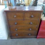 A Victorian mahogany chest of drawers