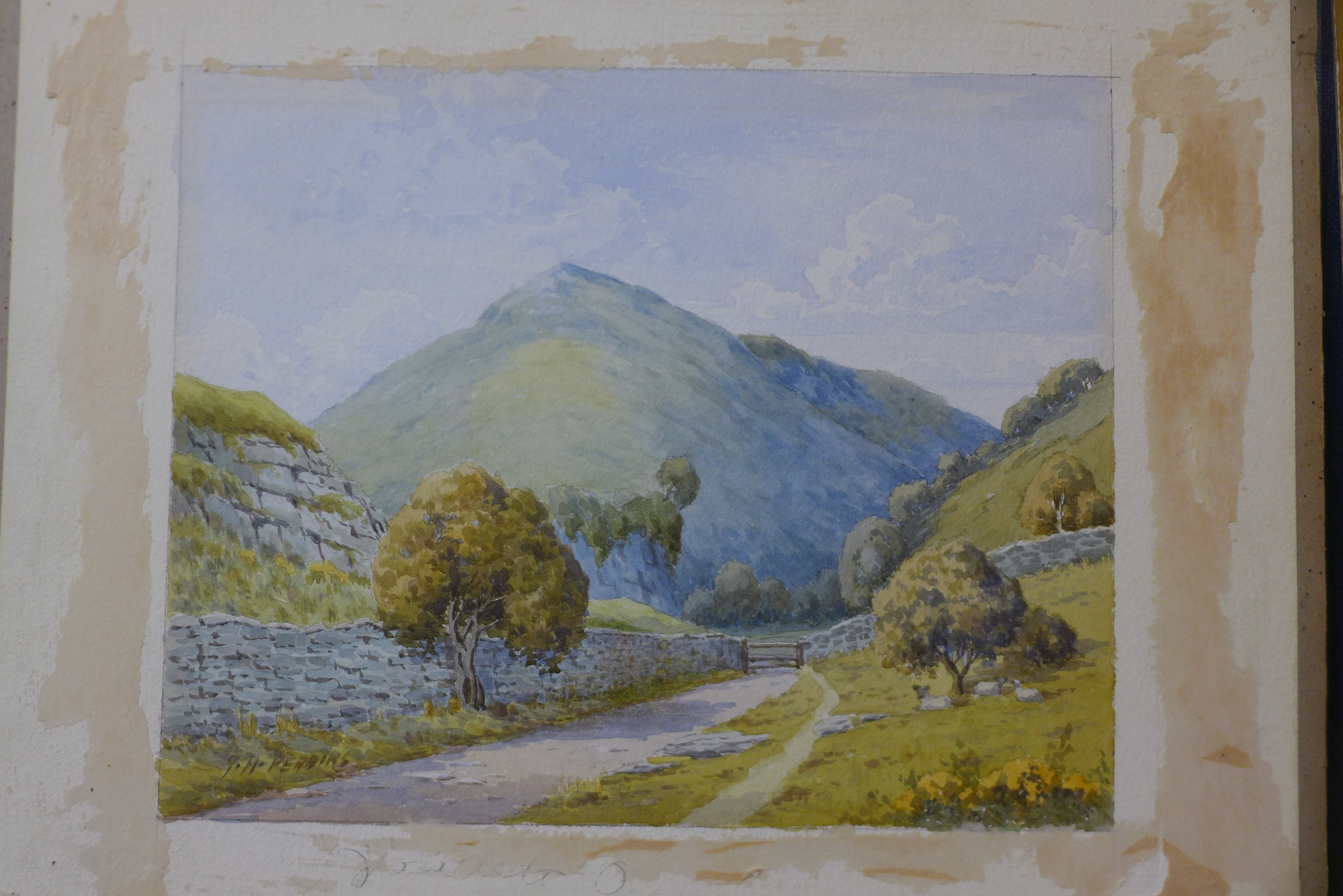 Two English School watercolours, landscapes, unframed - Image 3 of 4