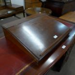 A Victorian mahogany writing slope