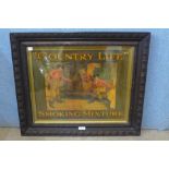 A John Player & Sons, "Country Life" Smoking Mixture advertising print, framed