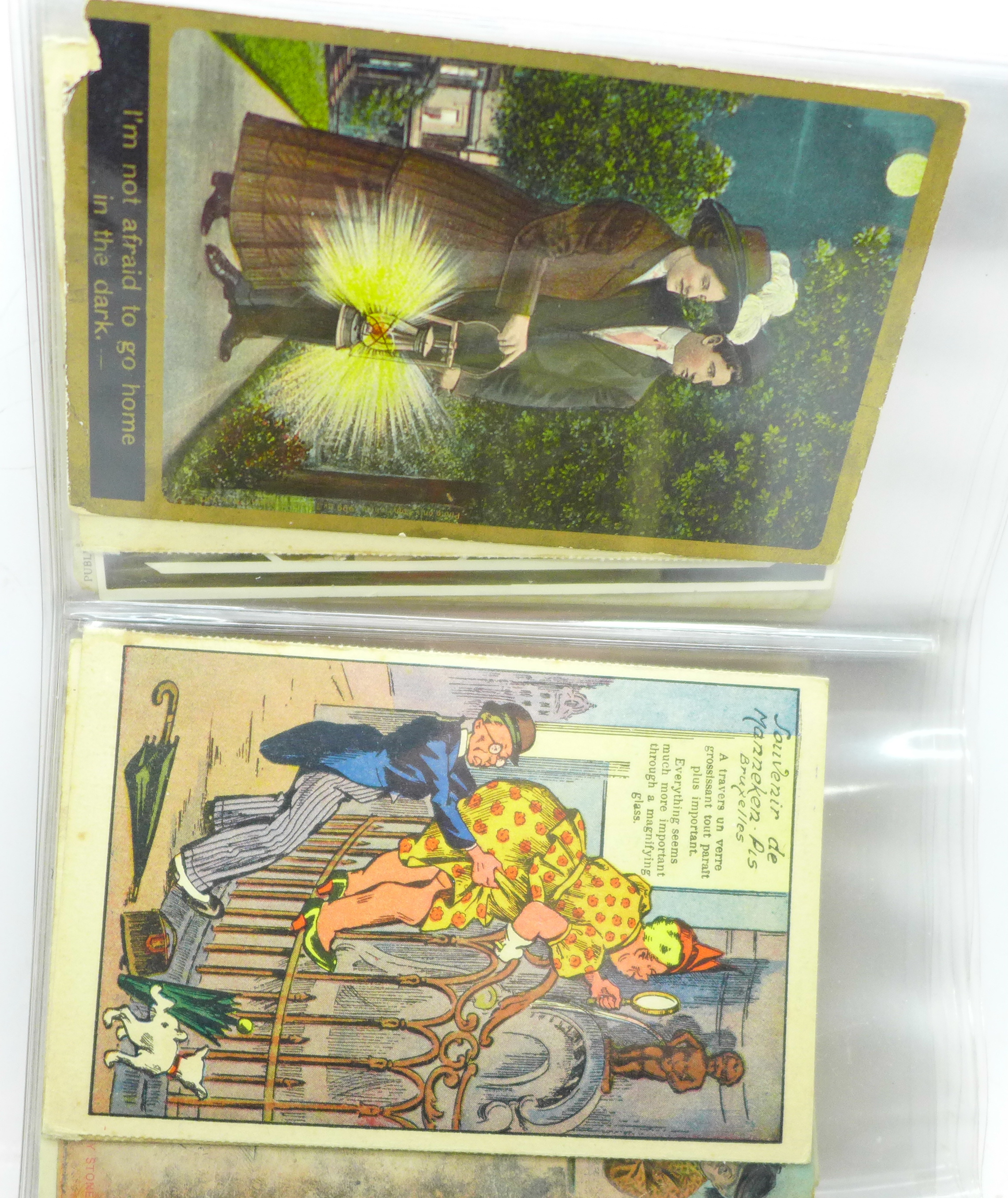 Postcards; a collection of comic postcards, early to modern (60) - Bild 6 aus 6