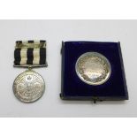 A silver Andrew Thomas Knight The Royal Horticultural Society medallion, dated 1907, and a St.