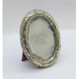 A late Victorian silver photograph frame, Chester 1899, 56mm x 76mm