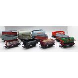 Twelve Hornby 00 gauge model railway wagons