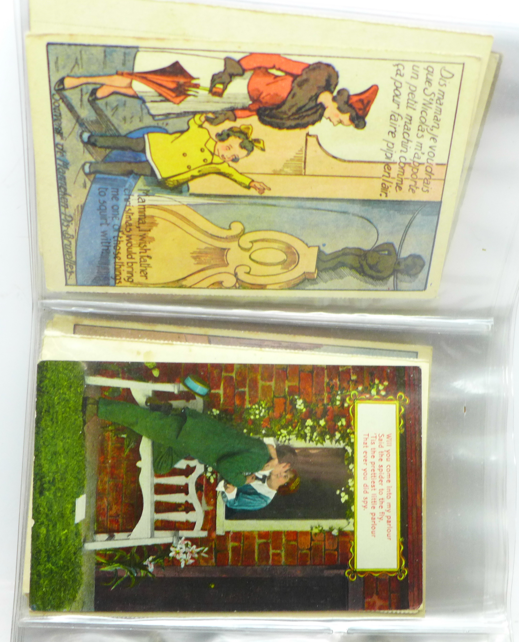 Postcards; a collection of comic postcards, early to modern (60) - Bild 5 aus 6