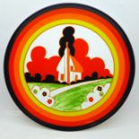 A Wedgwood Limited Edition Clarice Cliff Farmhouse Plate, with certificate, 20 cm