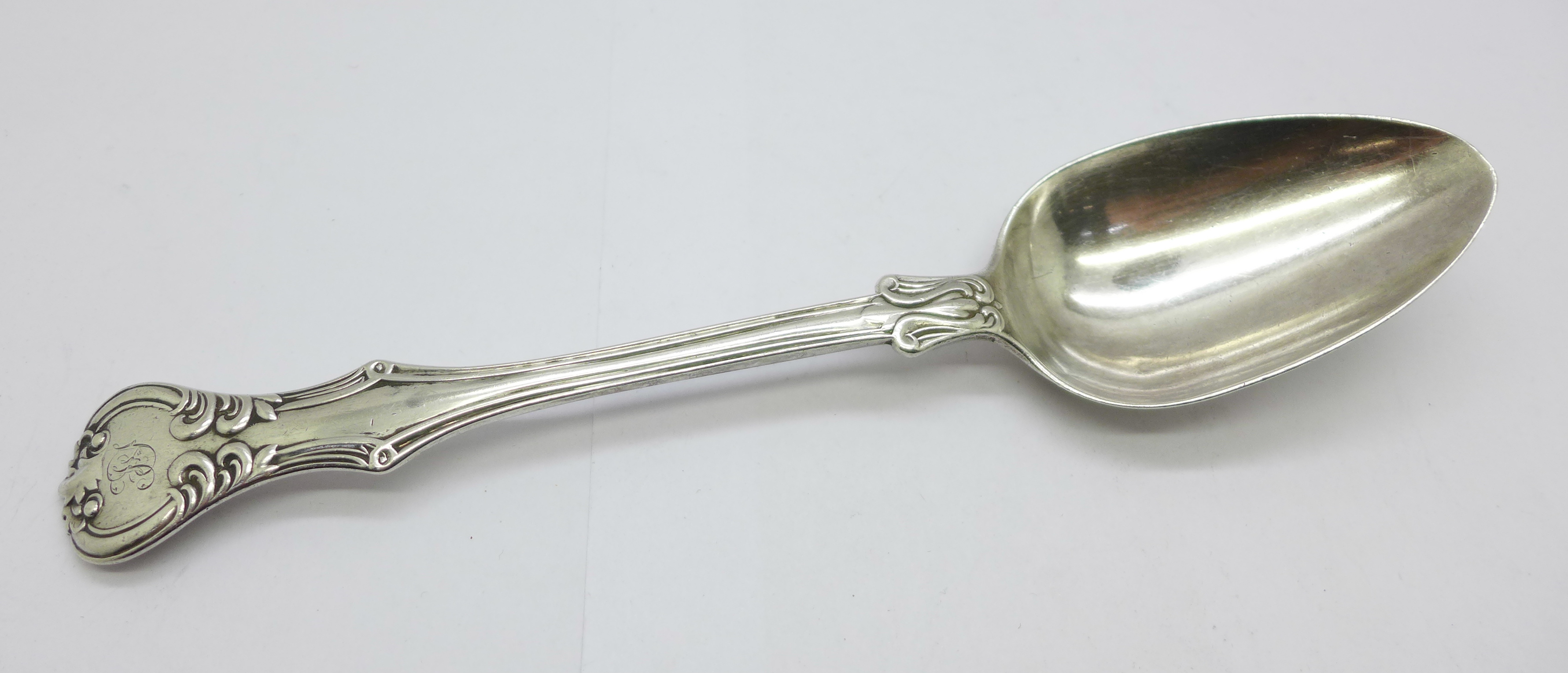 A Victorian silver spoon, London 1847, 97g