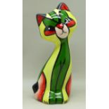 Lorna Bailey Pottery, ?Miss Prim the Cat?, 19cm, signed on the base