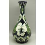 A Moorcroft clematis vase, KW, 2003, second, 23cm (vase is heavily crazed)