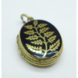 A Victorian mourning locket