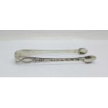 A pair of George III silver sugar nips, 31.6g