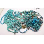 Turquoise and turquoise coloured jewellery