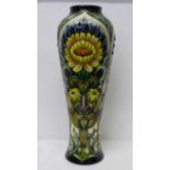 A Moorcroft vase, Dent De Lion, base marked 'design trial' 37cm