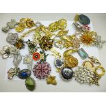 Fifty brooches