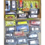 A collection of Emergency Services model vehicles including Cararama, boxed